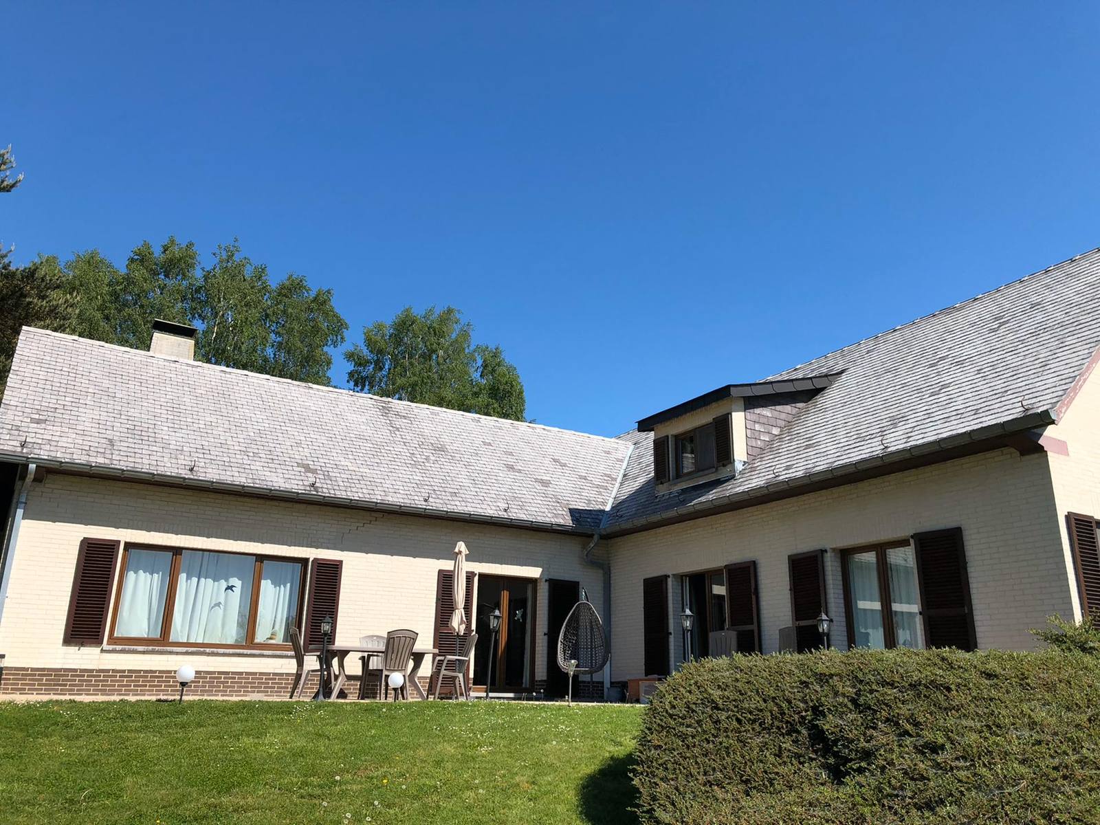 Woning met leien dak